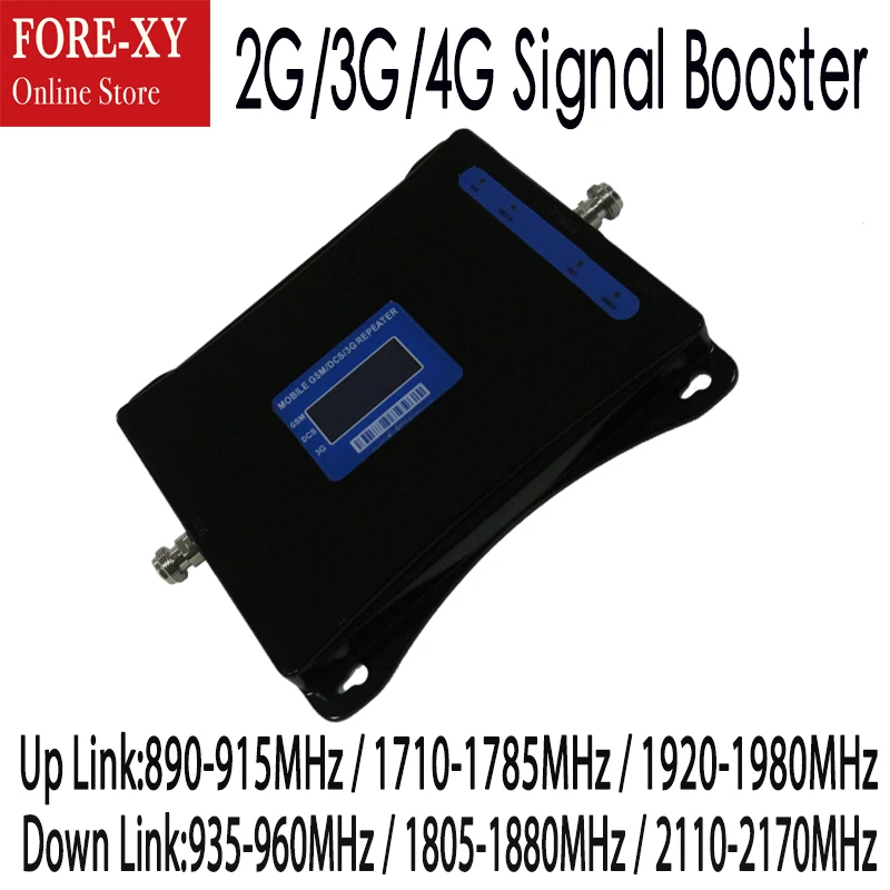 ZQTMAX 2G 3g 4G Усилитель сотового сигнала 900 1800 2100 мобильный усилитель сигнала dcs gsm повторитель с кабелем антенный набор