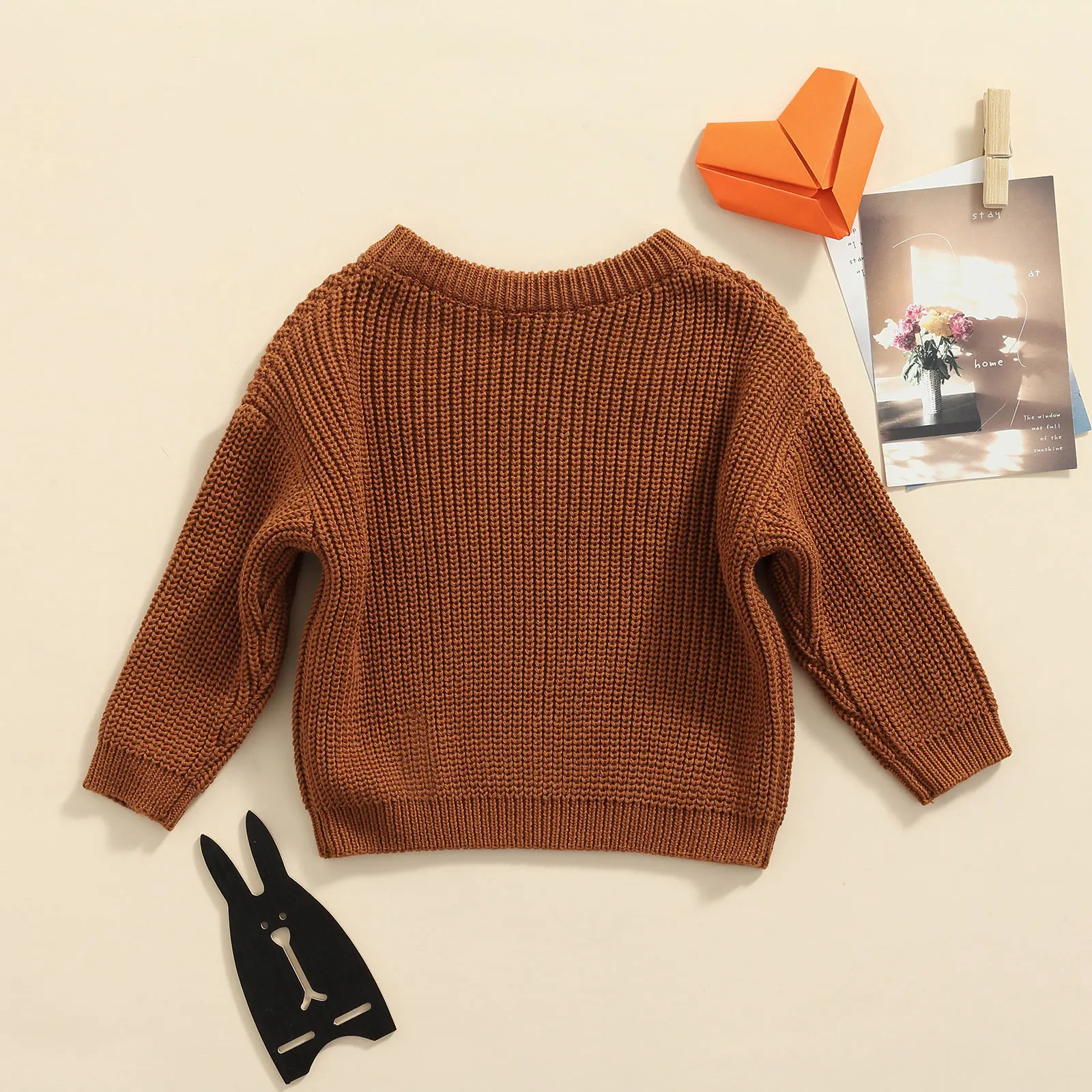 0-9M Autumn New Baby Boys Girls Clothes Baby Sweater Toddler Knit Sweater Newborn Knitwear Long Sleeve Cotton Baby Pullo_voghion.com