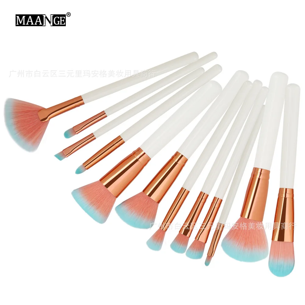

Hot Maange 12 PCs Makeup Brush Set Beauty Tools Hot Selling