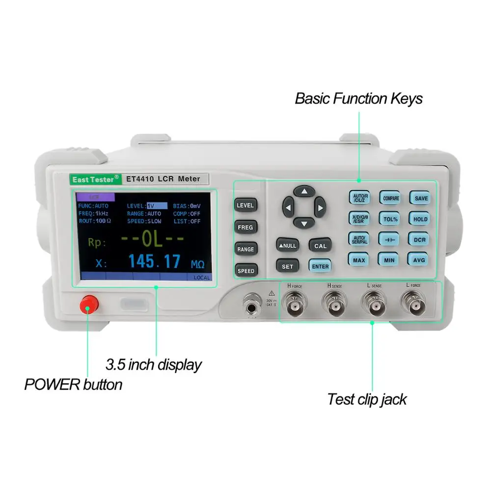 Newest High Precision Desktop Digital LCR Meter Capacitance Resistance