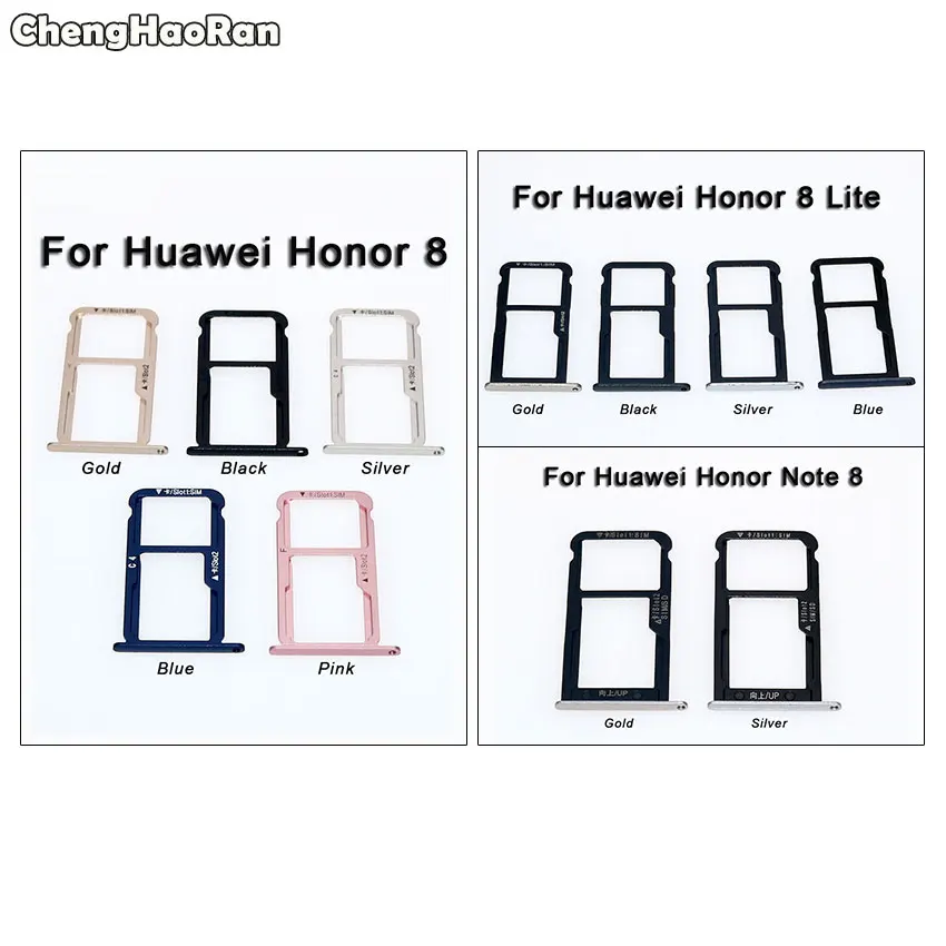 Лоток для SIM-карты ChengHaoRan Huawei Honor 8/8 Lite/Note 8 лоток держатель слот Nano карты адаптер