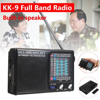 

Wireless Speakers Portable AM/FM Mini 9 Bands Radio Telescopic Antenna Handsfree P ocket Mono Receiver Speaker Outdoor