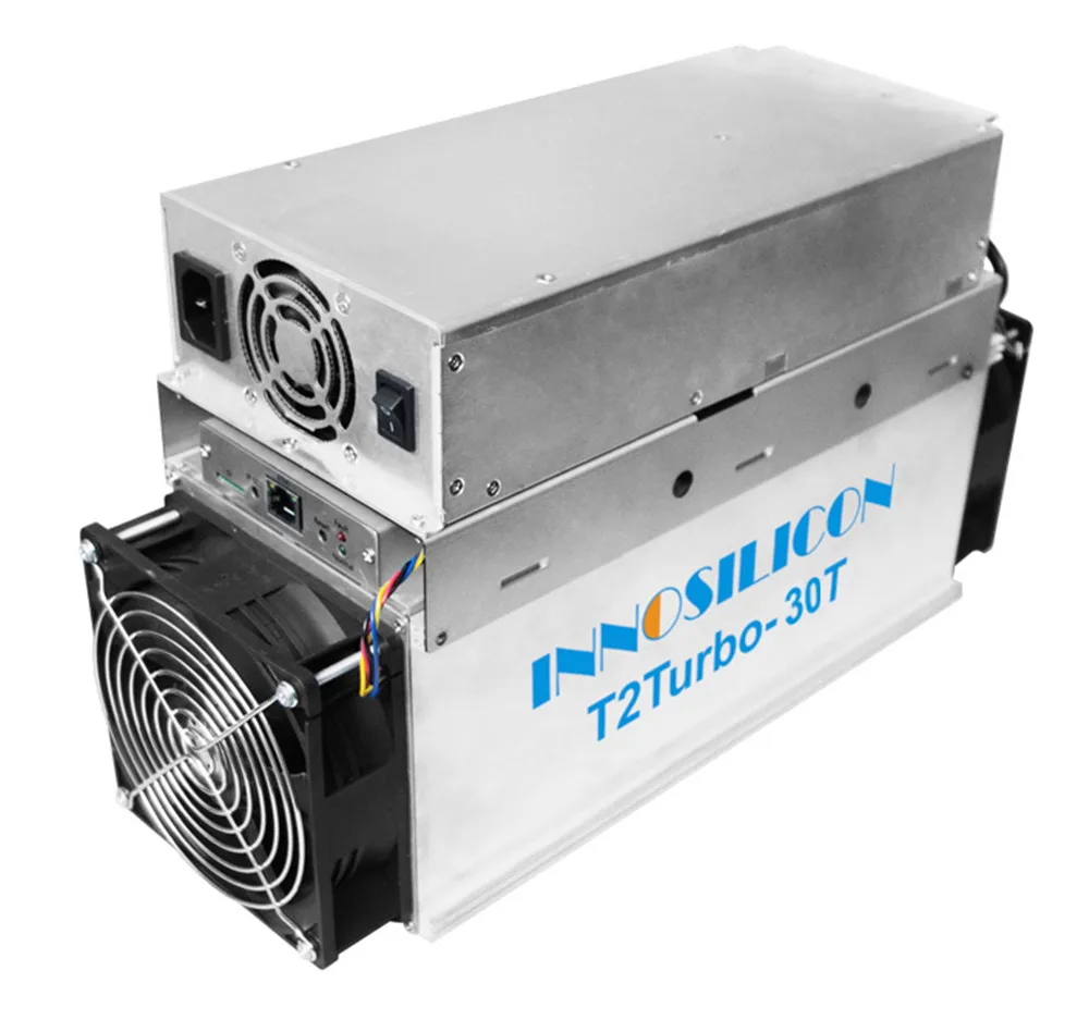 Innosilicon T2T 30TH/s 2200W с оригинальным БП ASIC Miner BTC лучше, чем Love core A1 Aixin A1