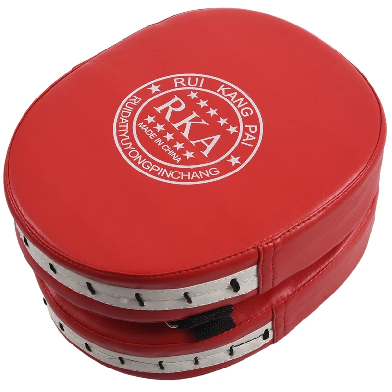 ABUO-2X Blade Pads Boxing Training Chocks Hand Pads Kickboxes Kick Pads Red