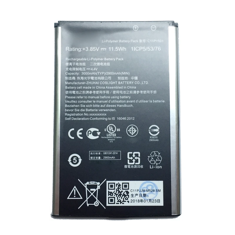 

C11P1501 For Asus ZenFone 2 Laser ZE550KL ZE601KL ZE551KL Powerful 3000mAh Mobile Battery
