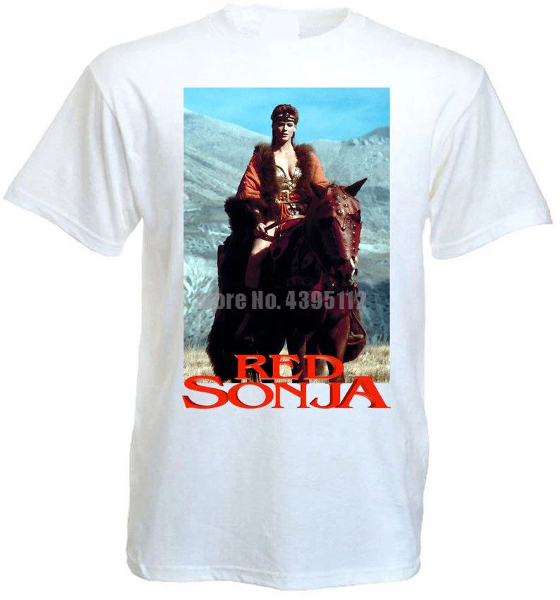 Red Sonja V7 T-Shirt White Poster All Sizes S...5Xl |