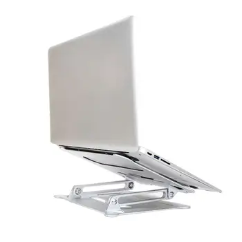 

Laptop Stand Ventilated Universal Lightweight Computer Desktop Holder Aluminum Alloy Cooling Adjustable Height Portable Foldable