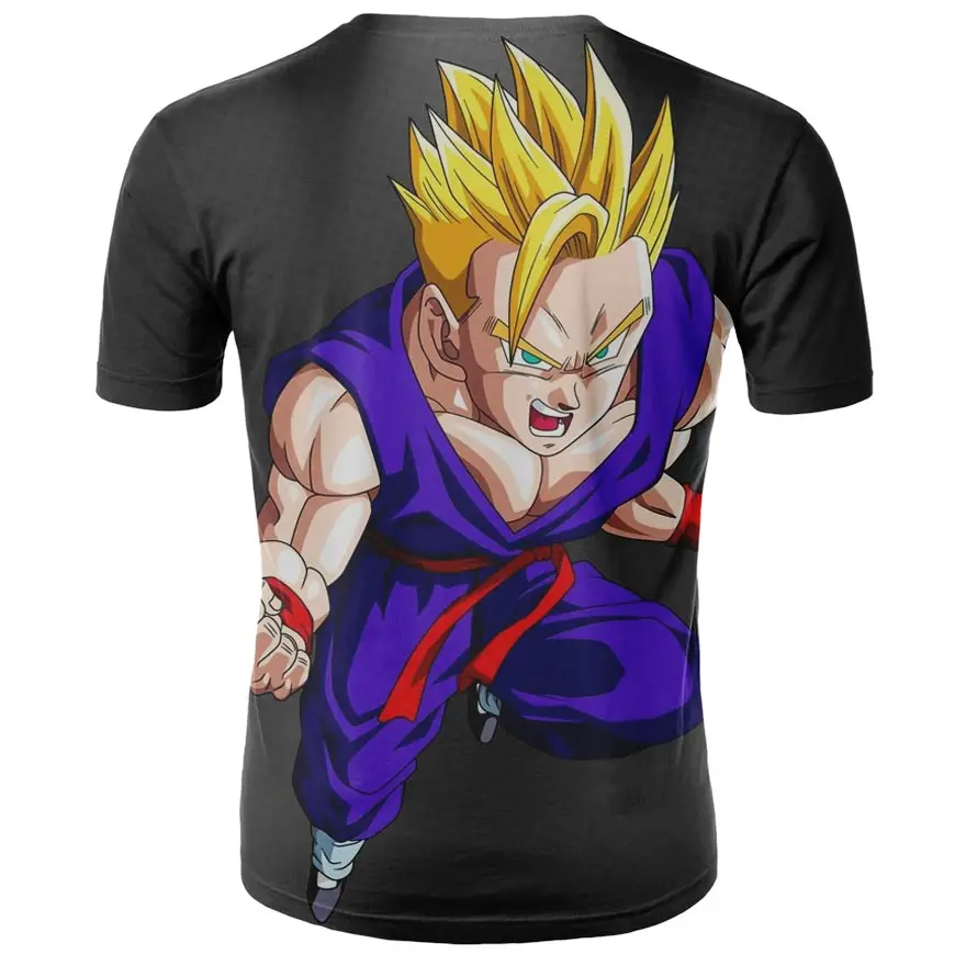 Мужская футболка Dragon Ball 3D печать футболка Гоку драгонболл зет анимация высокое качество удобная дышащая Повседневная футболка с круглым вырезом