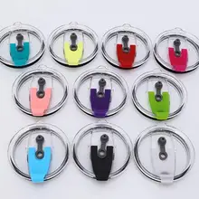 10 шт 20 унций герметичный многоразовый пластиковый стаканчик крышка термоизоляционная Крышка для 20 унций чайная чашка с крышкой кофейная чашка может вставлять соломинку