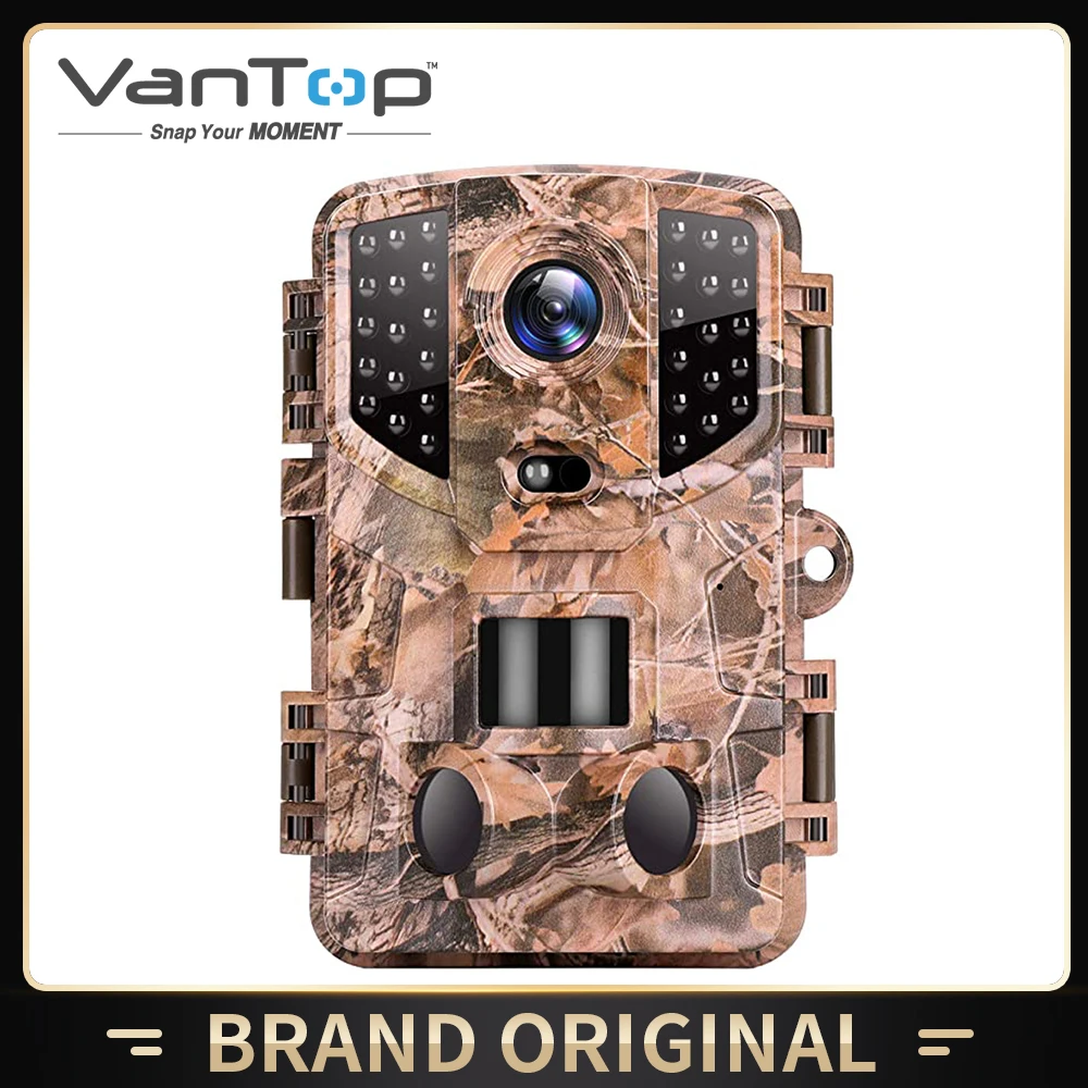 VanTop Cámara sendero 20MP 1080P caza Cam visión nocturna movimiento activado impermeable cámara de exploración 3 Sensor de infrarrojos