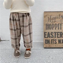 Детские свободные штаны в Корейском стиле; сезон осень-зима