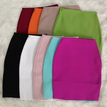 

sexy bandage mini skirt for women Free Ship red orange khaki green black white pink blue ladies office summer tight skirt new