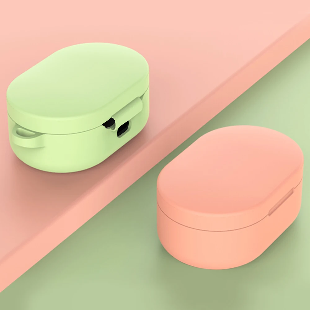 Чехол для наушников для Redmi AirDots, модный дизайн с отверстием для зарядки, чехол для Redmi AirDots, защитная коробка с крюком против потери