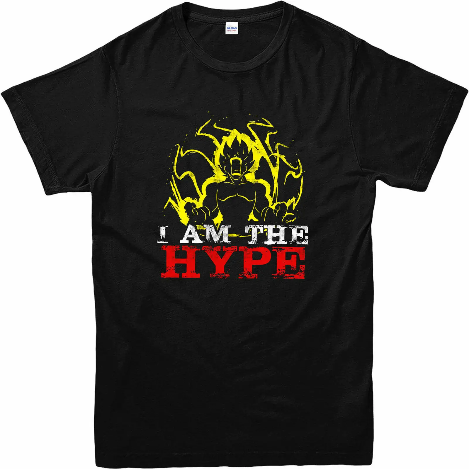 Футболка Dra gon ball Z футболка с дизайном Goku I am the hyppe для взрослых и детей размеры