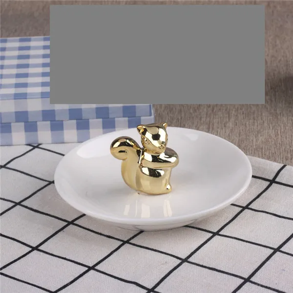 Jewelry Storage BoxX MSJO коробка для хранения ювелирных изделий Органайзер для женщин Керамическая Посуда ювелирные изделия INS Стиль Кольцо Серьги офис деко настольная организация - Цвет: Jewelry Storage BoxX