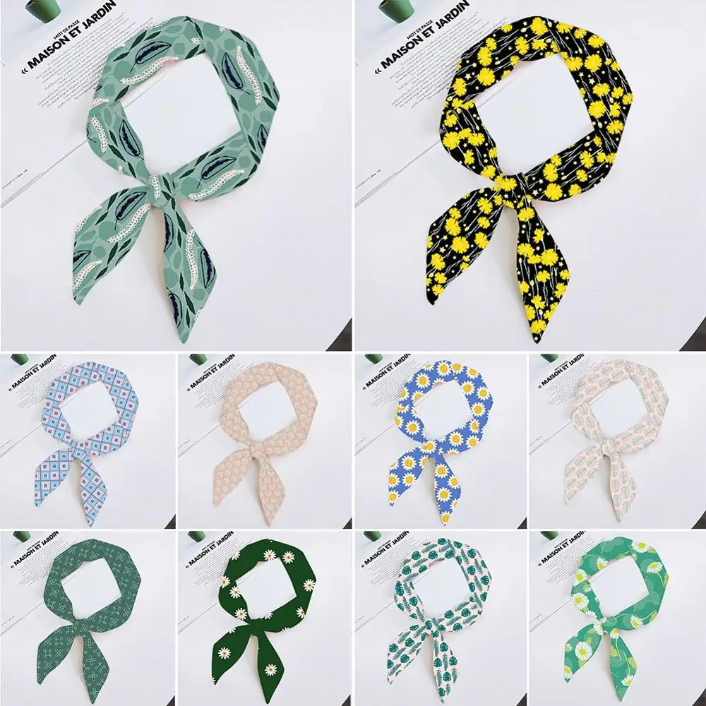 

Geometry Plaid Stripe Ladies Chiffon Variety Scarf Mutiple-Function Twill Smooth Ribbons Fashion Decor Soft Scarve