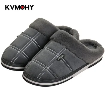 

Shoes Men House Slippers for Man Fashion Sewing Winter Slipper Memory Foam Bedroom Shoes Man Women Couple Shoe Soft Non-slip