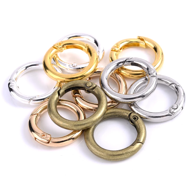 Metal Spring Gate O Ring for DIY Jewelry Making Keychain Bag Clips 2 Hb95c3fa7c34743fba55481647a085fd7o