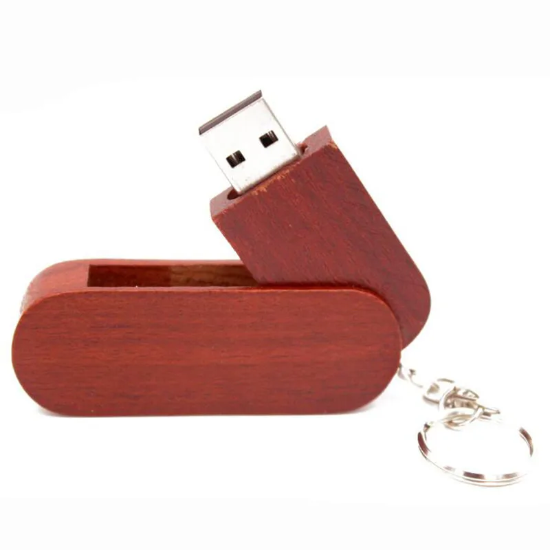 Rose wood SHANDIAN брелок вращать деревянные Usb флешка в подарок Usb флешка 4 ГБ 8 ГБ 16 ГБ 32 ГБ 64 Гб карта памяти флешка - Цвет: Rose wood