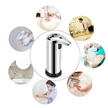 Инфракрасный датчик движения из нержавеющей стали Бесконтактный автоматический дозатор мыла с водонепроницаемой основой J99Store