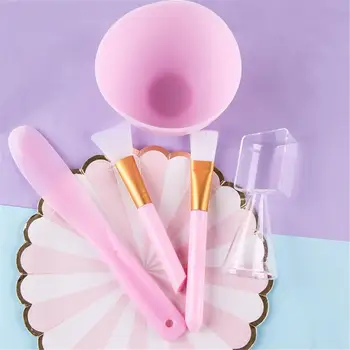 

Face Mask Mixing Bowl Set DIY Facemask Mixing Tool Kit With Silicon Face Mask Brush Facial Mask Bowl Brush Stick Spoon