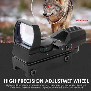 

Four Kinds Of Variable-point Holographic Mirrors, High-definition Anti-outdoor Hunting Water Anti-seismic Sights, Red Dot Hologr
