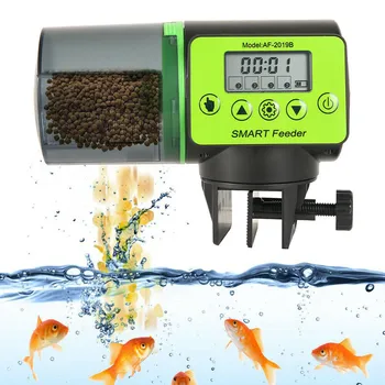 

Aquarium Accessories Automatic Pond Koi Fish Feeder Holiday Timer Auto Dispense Feed Digital Timer Mascotas Accesorios YL5