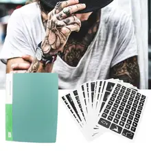 Блестящая Татуировка набор 598 шт практичный шаблон для татуировок аэрограф тату изысканный Шаблон трафарет дизайн инструмент(зеленый