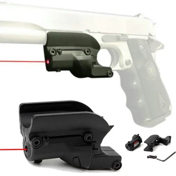 

Tactical Hunting 5mw Red Dot Laser Gun Sight For Guns Scope Mini Compact For 1911 Pistol M9 M92 96 Beretta Model 20mm Picatinny