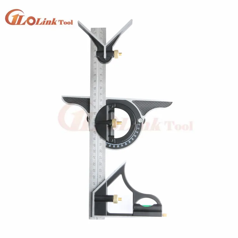 3 In1 Adjustable Ruler Multi Combination Square Angle Finder Protractor 300mm/12