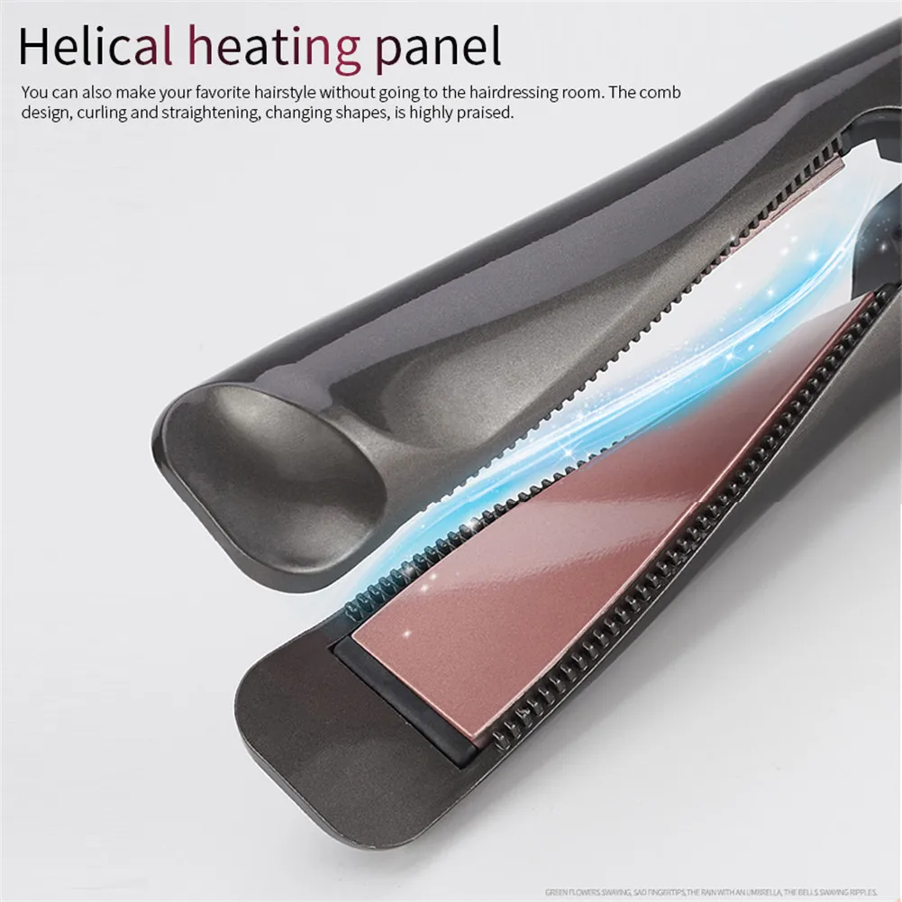 Портативный ЖК-дисплей регулируемая температура 100 °C-230 °C щипцы для завивки волос и выпрямитель для волос 2 в 1 щипцы для завивки волос