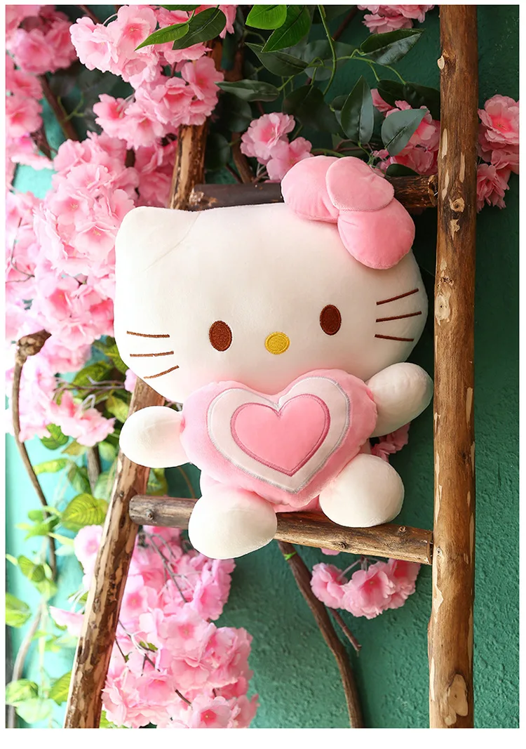 Креативные подарки Douyin знаменитостей Стильные Плюшевые игрушки hello kitty подушка милый аниме игрушка для девочек сердце подарок