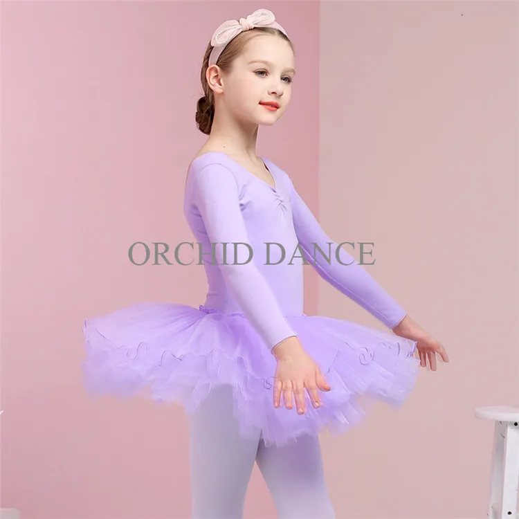 Lilac Горячая Распродажа, дешевая детская одежда для девочек, костюм, танцевальные костюмы - Цвет: Lilac