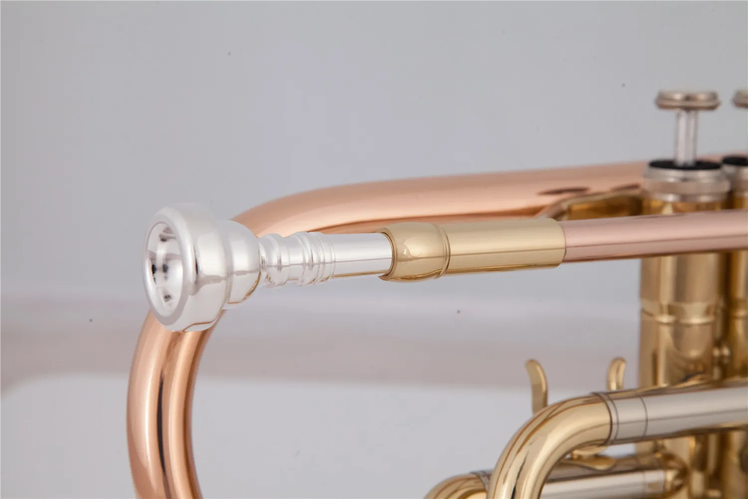 Professional Bach Bb Cornet Phosphorous copper trumpet with Carrying Case Gloves