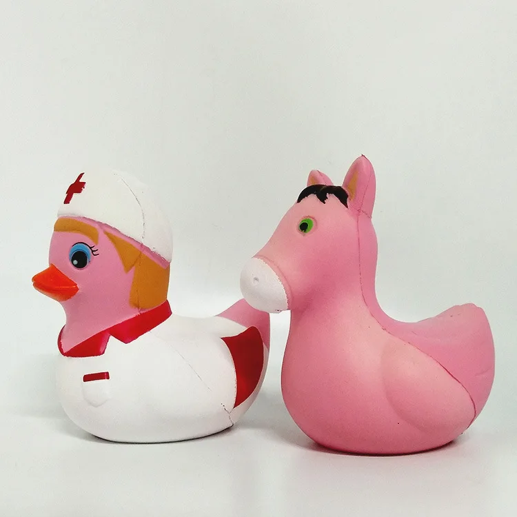 Creative Memory Foam Doctor Duck Squishy Foam Simulated Animal Powder Horse 3-Year-Old Or above CHILDREN'S Toy