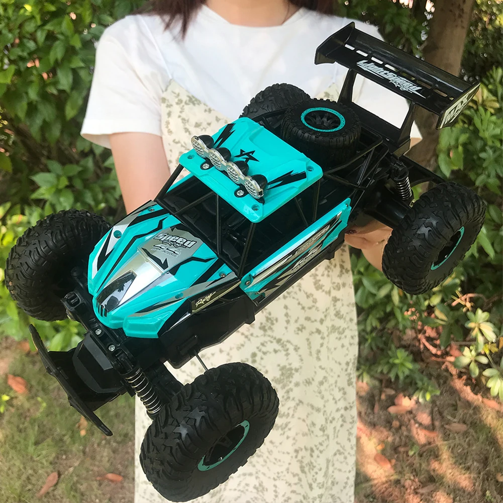 

USB Rechargeable Gift PVC 2WD Racing Crawler Kids RC Car Anti-collision Toy Outdoor Anti Slip 2.4G