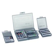 Прозрачный горячий портативный жесткий пластмассовый футляр для аккумулятора держатель батареи хранения коробки для батарей S/M/L