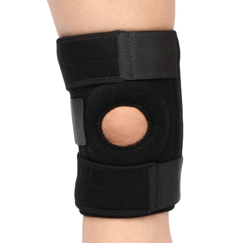 Унисекс Регулируемые Наколенники стабилизатор открытый спортивный наколенник боли восстановление котелла Поддержка эластичный рукав обертывание наколенники