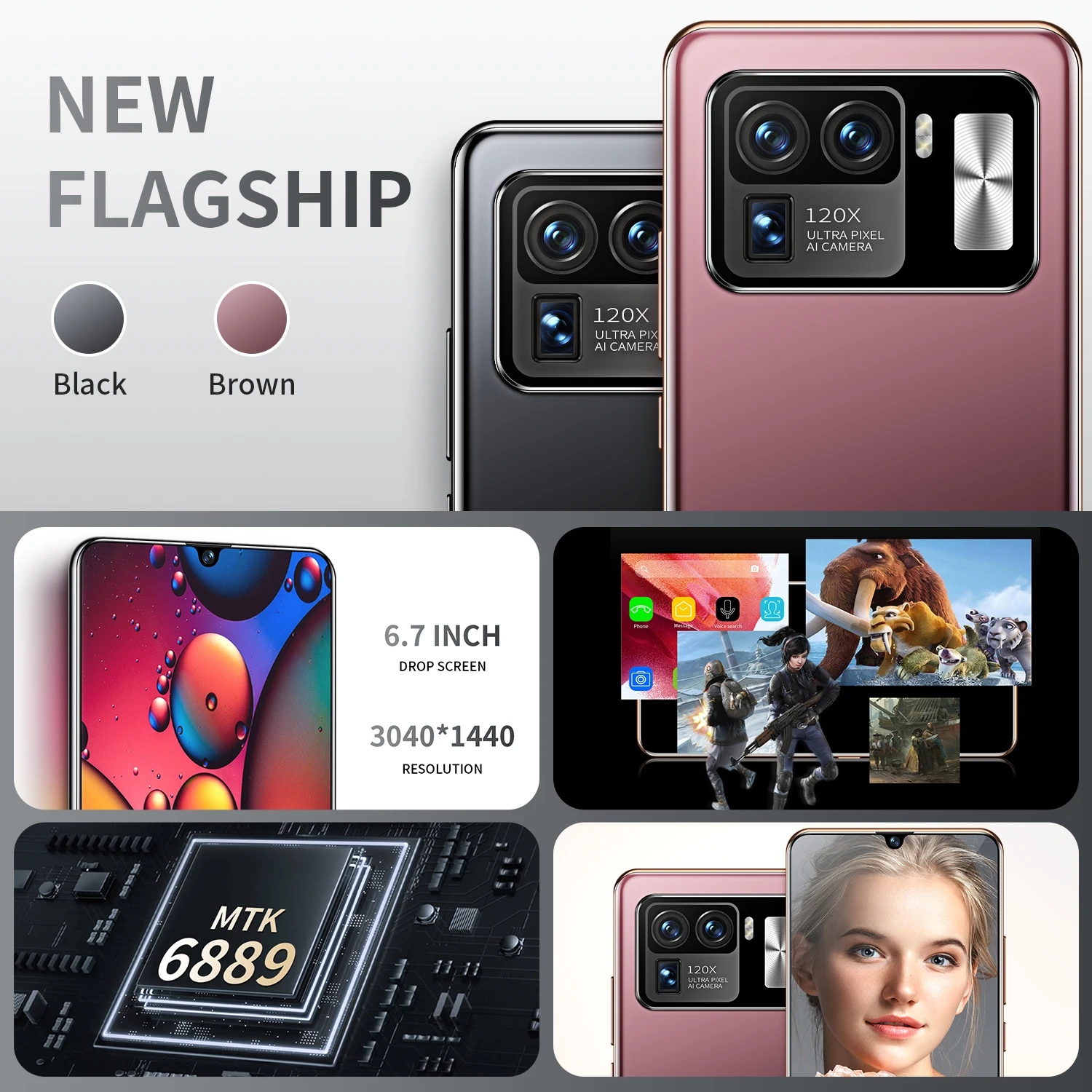 32mp + 50mp 16 + 512gb 11.0 os Mais Global Ultra Polegada 5g 6800mah 1440*3040 Mtk6889 10 Núcleo Andriod Recentes Listados Smartphones 2021 Mi11 6.7 2 Global 2021 Mi11 Ultra 6.7 Polegada 5G