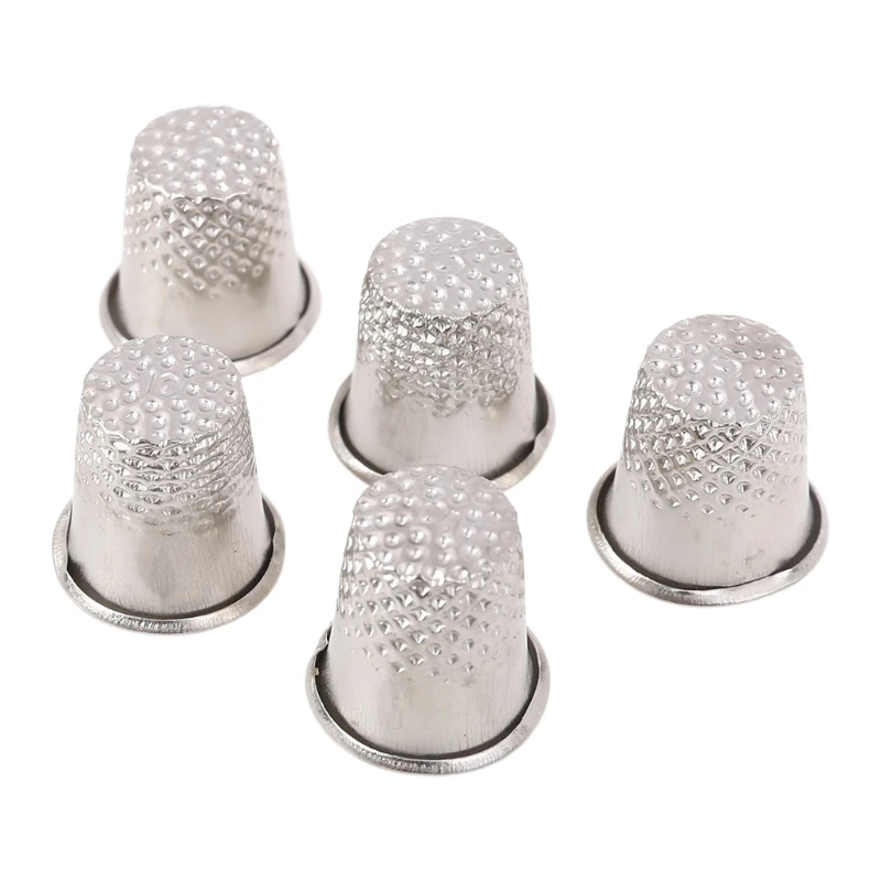 

22pcs/set Finger Thimbles Metal Shield Protector Pin Needles Ring Hand Sewing E8BD
