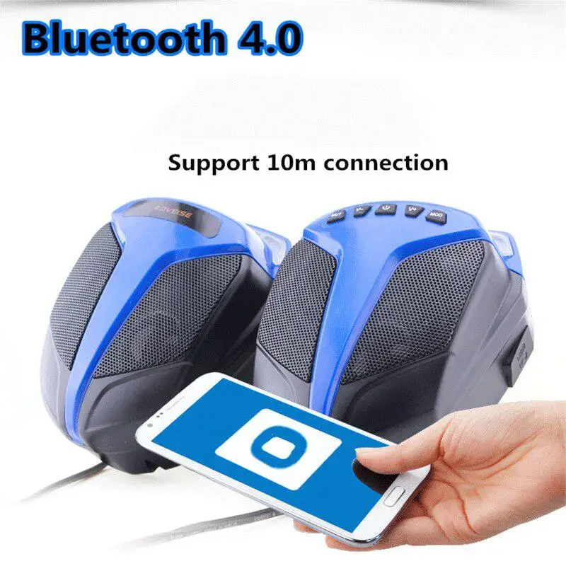 Универсальная 12 В Колонка для мотоцикла Bluetooth 4 0 очень громкая водонепроницаемый