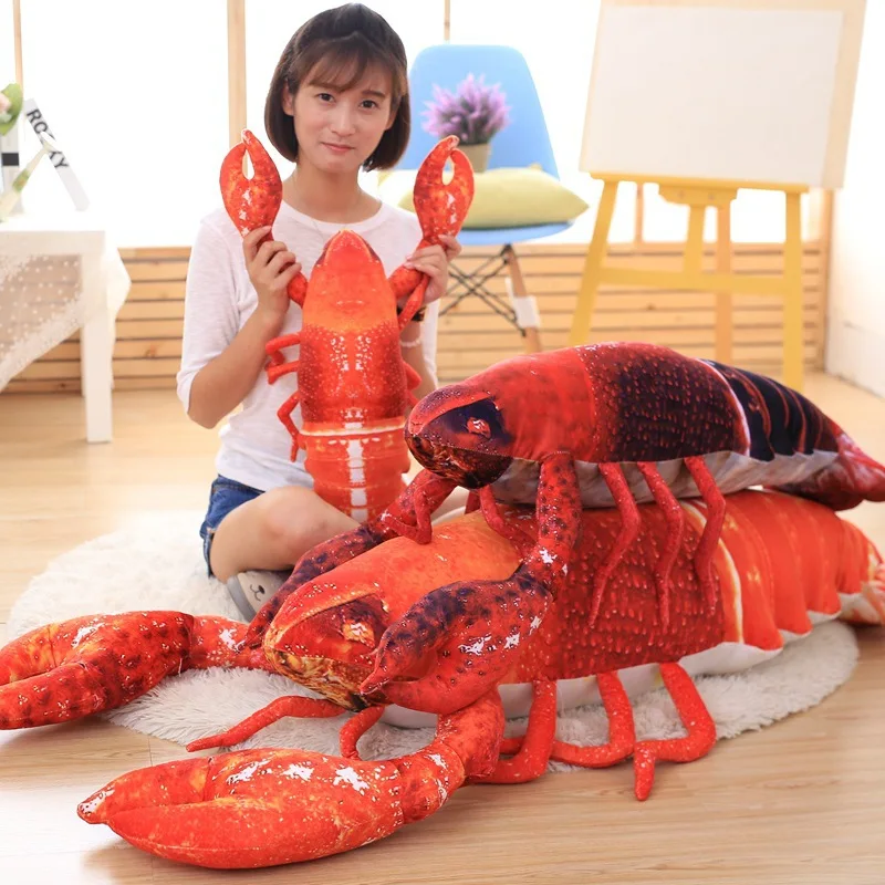 

Model Lobster Creative Plush Model Crayfish Doll Performance Props Gift Oceans Animal Mantis Shrimp Pillow