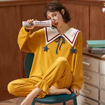 

Long Sleeve Princess Style Homewear Set Cartoon Pullover Two-Piece 59 [Live]]