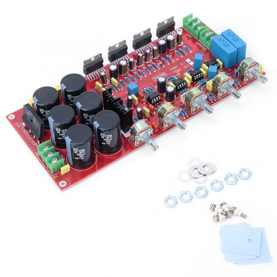 Плата усилителя звука TDA7294 2,1 канал 2x80 Вт+ 160 Вт сабвуфер Hi-Fi усилитель мощности Модуль платы