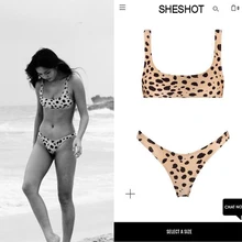 SHESHOT, сексуальный бразильский INS бикини, Женский комплект, низкая талия, полиэстер, купальный костюм, купальник для женщин, Леопардовый купальник пляжный костюм бикини