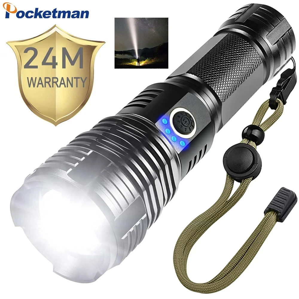 Portable Xhp70 Led Flashlight Xhp50 Led Flashlights Usb Rechargeable