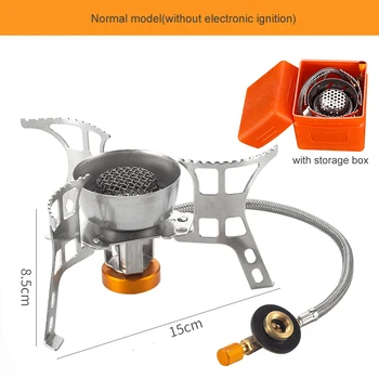 

Portable Outdoor Stove Foldable Camping Gas Stove Windproof Cooking Picnic Split Burners For Bbq Gril Cookware