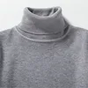 Mens Sweater Turtleneck Pullovers Korean Fashion Computer Knitted Sweater Men Black White Turtleneck Sweater Men Solid Pullovers 2