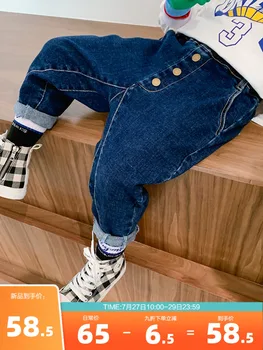 

Boy's Denim Trousers Fashion 2020 New Western Style Pants Baby Korean Version of the Leisure Pants Children's Clothing
