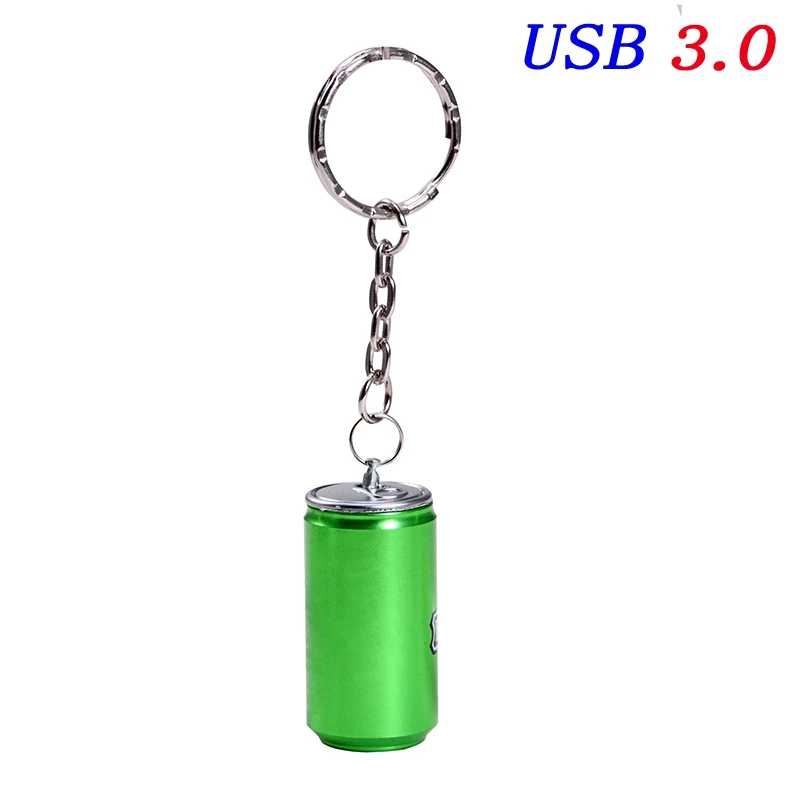 JASTER USB 3,0 модный металлический 3-цветный cola tank USB флеш-накопитель 4 Гб 128 ГБ 16 ГБ 32 ГБ 64 Гб USB внешний накопитель - Цвет: Green usb 3.0